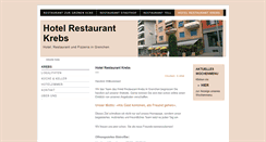 Desktop Screenshot of hotelkrebs.ch
