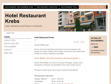 Tablet Screenshot of hotelkrebs.ch